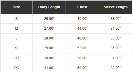 Unisex-Hoodie-Size-Chart