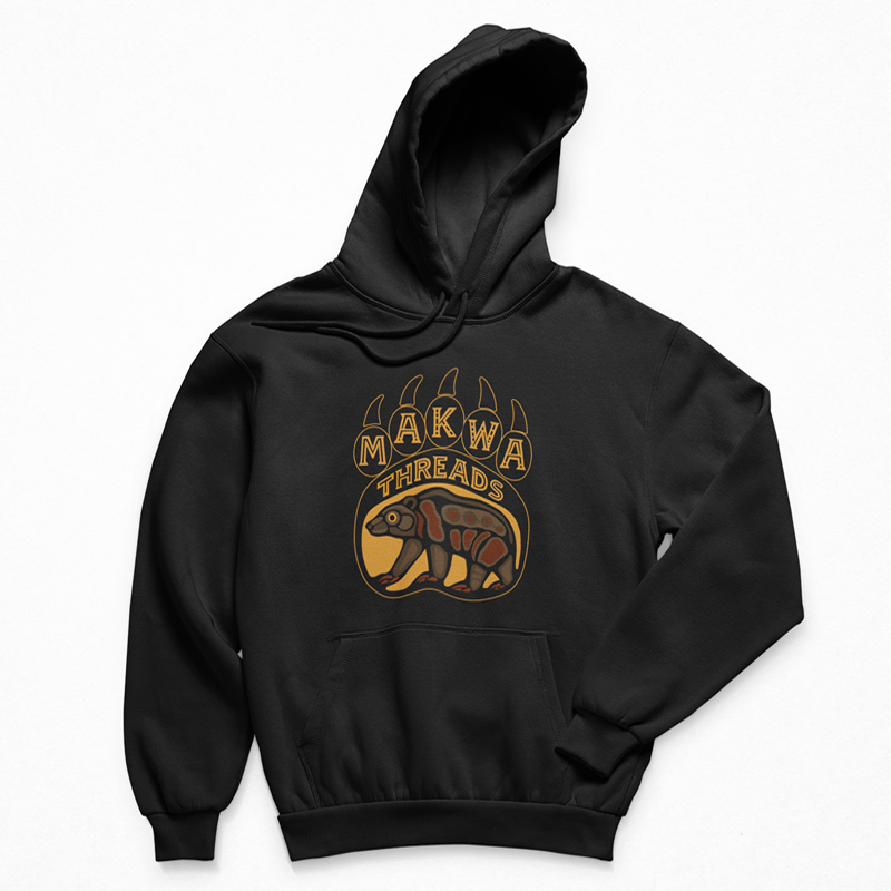 Makwa-Threads-Logo-Hoodie-Black