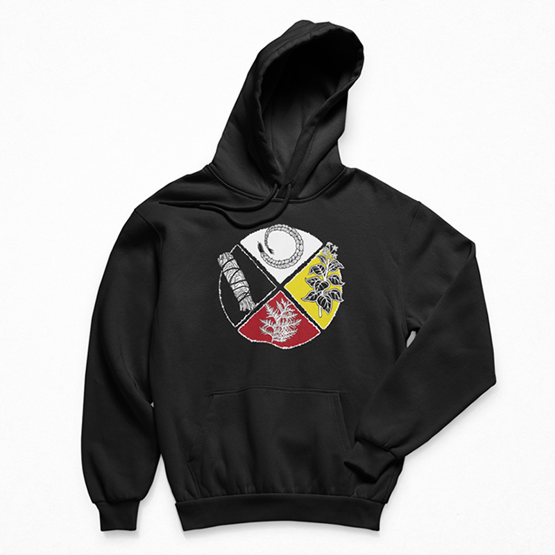 Medicine-Wheel-Hoodie--Makwa-Threads