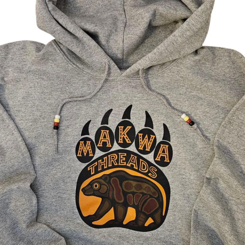 Grey Makwa Threads Hoodie