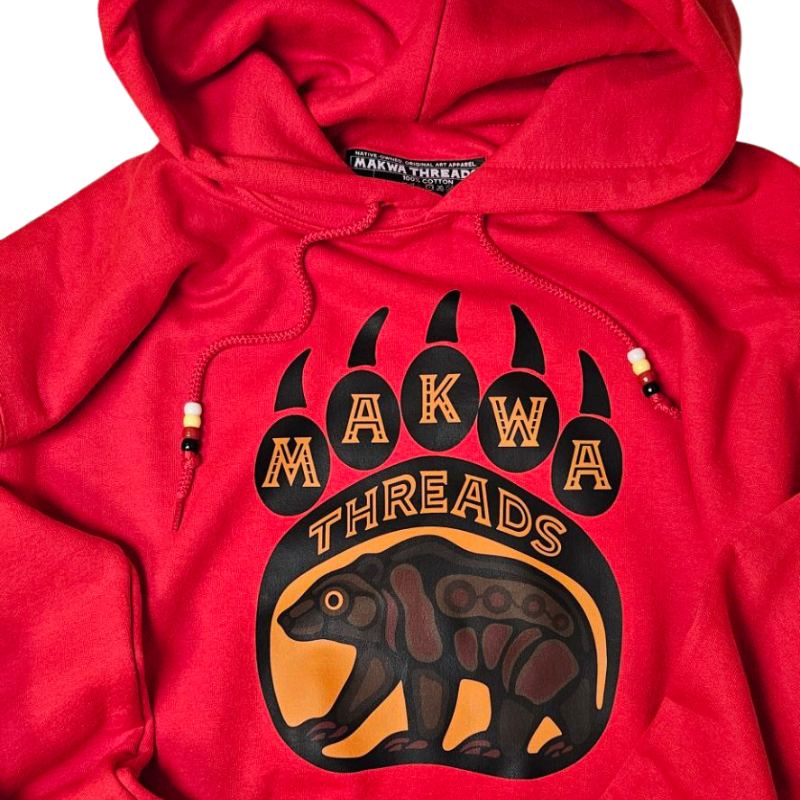 Red Makwa Threads Hoodie